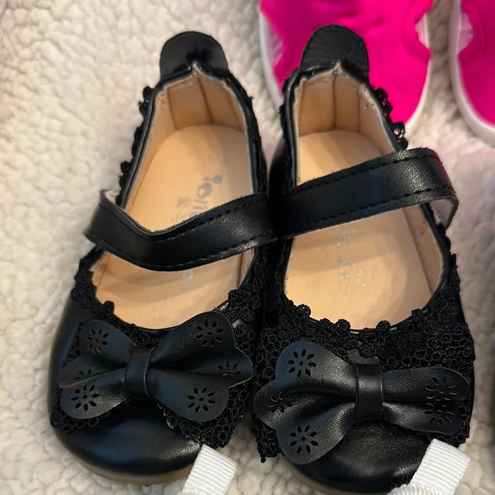Chic Pink and Black Dress Shoes Collection